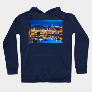 Night falling over the Eternal City Hoodie